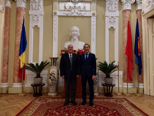IRSEA’s President and Founder,  Ambassador (p) Gheorghe Săvuică, Meets H.E. Do Duc Thanh, Vietnam's Ambassador to Romania, concurrently accredited to Serbia and Montenegro