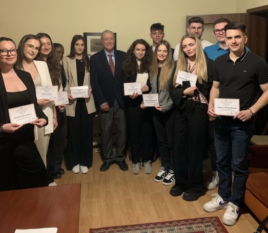 IRSEA's President and Founder, Ambassador (p) Gheorghe Savuica, Delivers Interactive Lecture on „Norms of Diplomatic Practice” Module